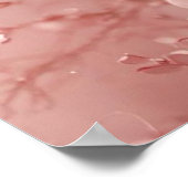 Poster Un Mur Esthétique de la Saint-Valentin Rose (Coin)
