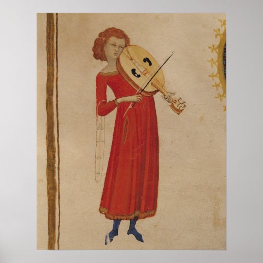 Poster Un musicien, de "De Musica" par Boethius (Devant)