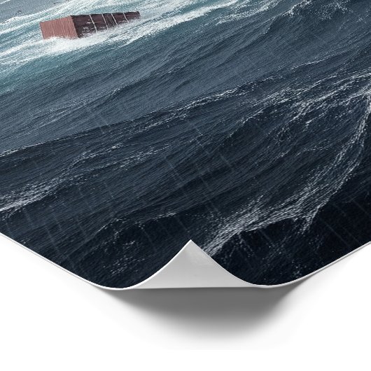 Poster Un naufrage dans une tempête (Coin)