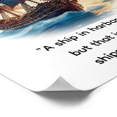 Poster "Un navire dans le port est en sécurité, (Coin)