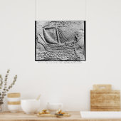 Poster Un navire de commerce phénicien à Sidon (Cuisine)