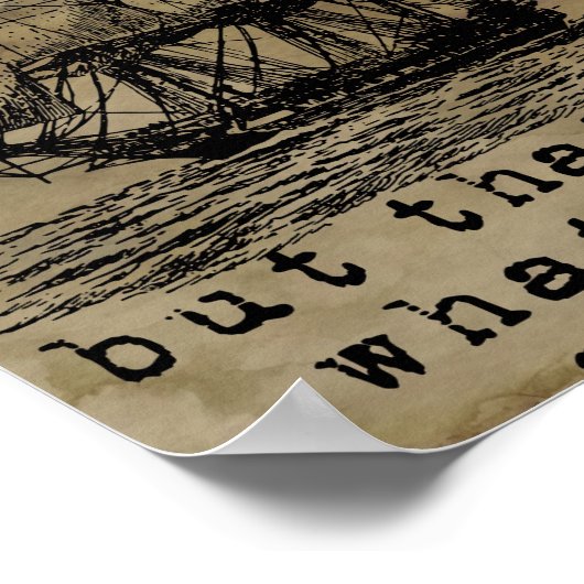 Poster Un Navire Est En Sécurité Dans Le Port (Coin)