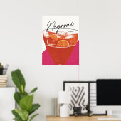 Poster Un Negroni classique : un cocktail à retenir de l' (Bureau à domicile)