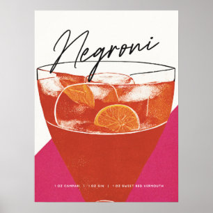 Poster Un Negroni classique : un cocktail à retenir de l'