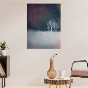 Poster Un Neige Blanc D'Hiver