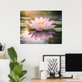 Poster Un nénuphar (Bureau à domicile)