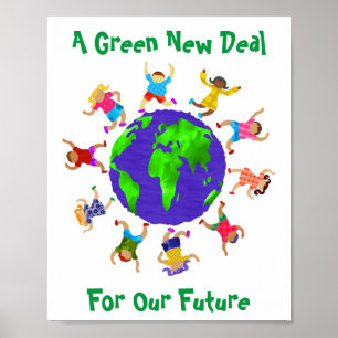Poster Un New Deal Vert Pour Notre Avenir