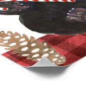 Poster Un Noël très bariolé avec des Pinecones (Coin)