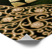 Poster Un noeud de trinité celtique sur les ombres de la  (Coin)