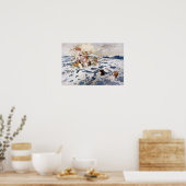 Poster Un nouveau bébé aquatique par Warwick Goble (Cuisine)