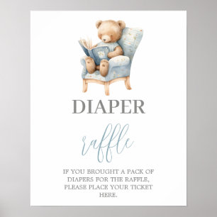 Poster Un nouveau chapitre Commence le baby shower Déchet