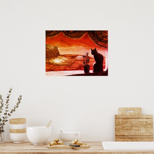 Poster Un nouveau monde entier - Sci-Fi - Chat sur Mars (Cuisine)