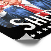 Poster Un Nouveau Sheriff En Ville, Cowboy Trump 2024 (Coin)