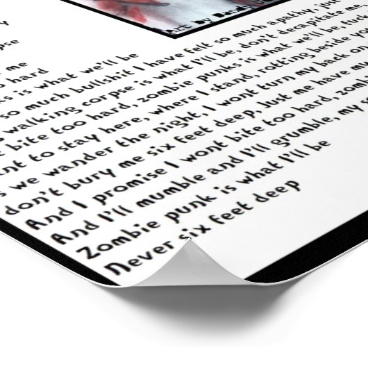 Poster Un Ode à la punk zombie (Coin)