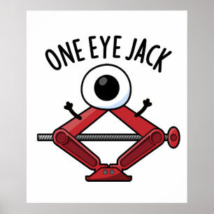 Poster Un Oeil Jack Funny Voiture Jack Pun