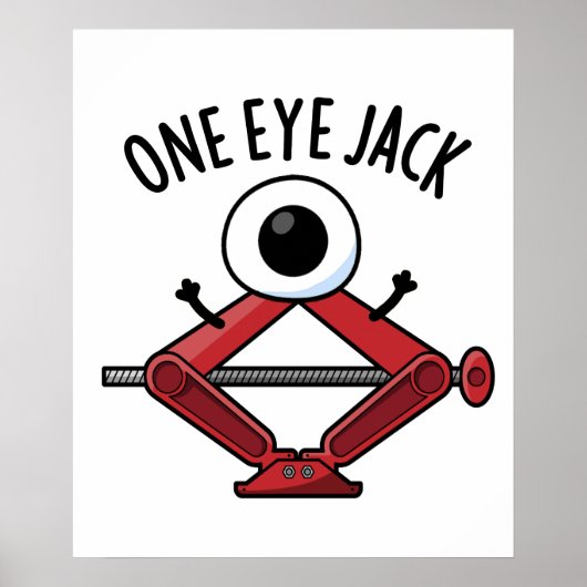 Poster Un Oeil Jack Funny Voiture Jack Pun (Devant)