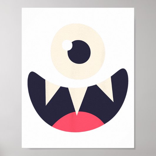 Poster Un Oeil Monster Idées Costume Facile Halloween Gra (Devant)