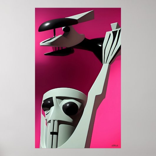 Poster Un oiseau dans la main (Devant)