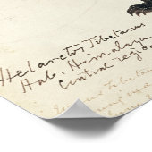 Poster Un ours noir asiatique, "Ursus Tibetanus" (Coin)