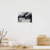 Poster Un panache gris pâle souffle du sommet (Cuisine)