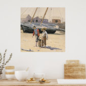 Poster Un panier de palourdes (Cuisine)