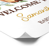 Poster Un panneau de bienvenue Bébé prépare du café (Coin)