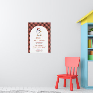 Poster Un panneau de bienvenue pour un premier anniversai