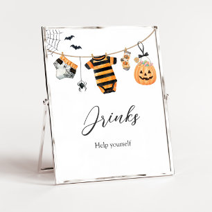 Poster Un panneau de buanderie pour boissons A Little Boo