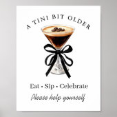 Poster Un panneau de table pour martini espresso Un peu p (Devant)
