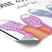Poster Un panneau pour enlever les chaussures (Coin)