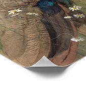 Poster Un paon et des marguerites | Edwin John Alexander (Coin)