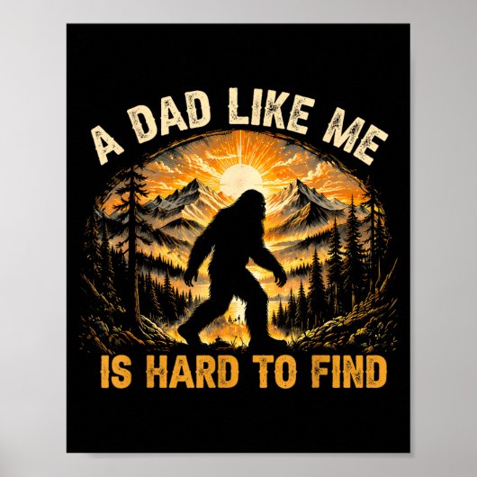 Poster Un papa comme moi est difficile à trouver drôle Bi (Devant)