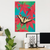 Poster Un papillon à queue épaisse de tigre canadien (Bureau à domicile)