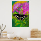 Poster Un papillon Machaon se pose (Cuisine)