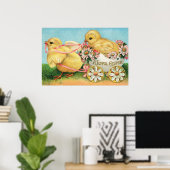 Poster Un Pâques joyeux (Bureau à domicile)