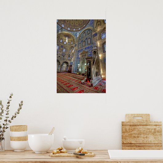 Poster Un Paradis Carrelé ; Mosquée Sokollu Mehmet Pasha (Cuisine)