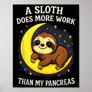 Poster Un Paresseux Fait Plus De Travail - Connaissance D