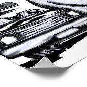 Poster Un patrouilleur de Panda habille la voiture de pol (Coin)