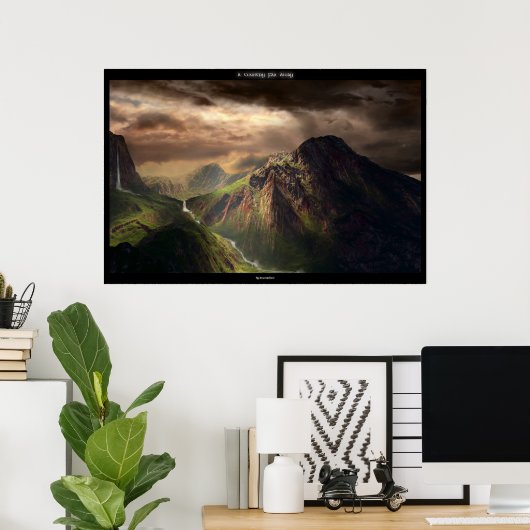 Poster Un Pays Loin (Bureau à domicile)