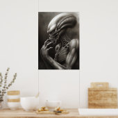 Poster Un Paysage Alien Surréaliste (Cuisine)