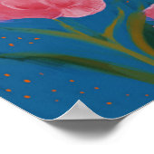 Poster Un paysage de fleurs hawaïennes (Coin)