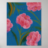 Poster Un paysage de fleurs hawaïennes (Devant)