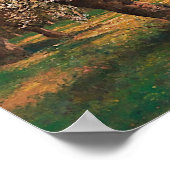 Poster Un paysage de lac au printemps par Adolf Kaufmann (Coin)