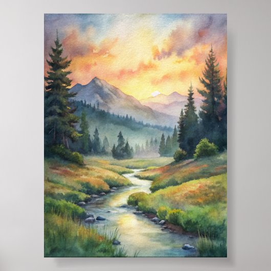 Poster Un paysage de rêve pour la sérénité (Devant)