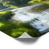 Poster Un paysage de rivière serein (Coin)