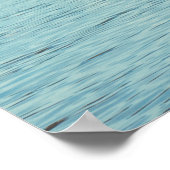 Poster Un paysage marin avec montagnes et palmier (Coin)