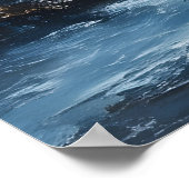 Poster Un Paysage Marin Dramatique À Sunset Peinture Art (Coin)