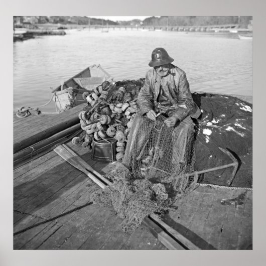 Poster Un pêcheur de Cape Ann, Gloucester 1905 (Devant)