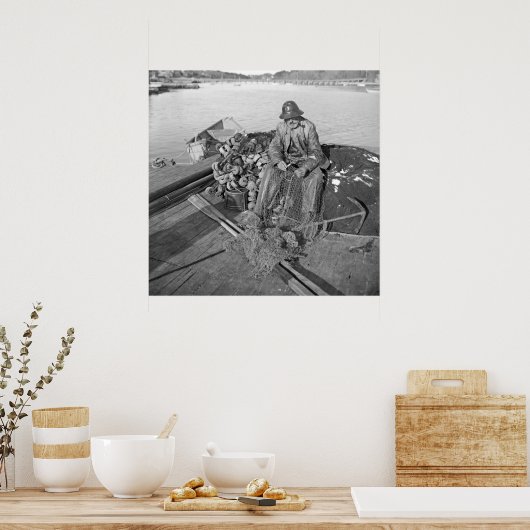 Poster Un pêcheur de Cape Ann, Gloucester 1905 (Cuisine)
