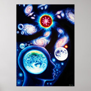 Poster Un penseur et sa vision de l'univers